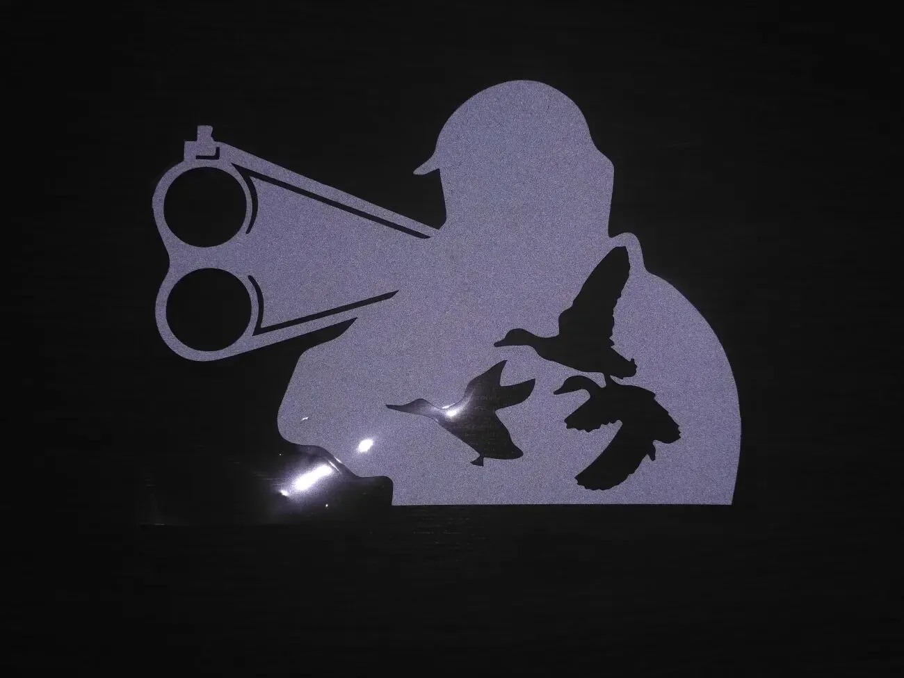 Наклейка на авто, мото Охотник Чёрная 8