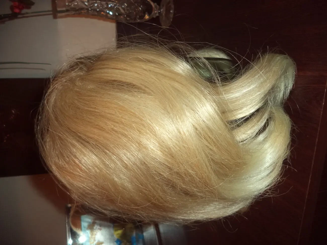 Шиньон объемный натуральный блонд 2