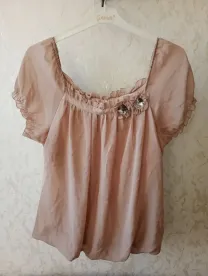 Бежевая блуза - 2 dvd диска в подарок.