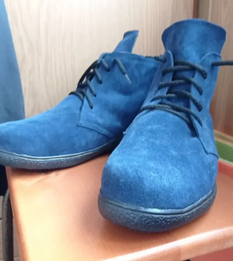 Ботинки еврозима замша ортопедические стельки р. 38,5-39 новые 2