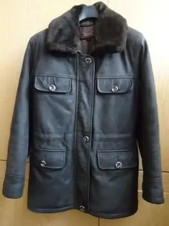 Брендовая куртка кожаная демисезон Oakwood Франция р. 46-48