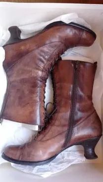 Модельные ботинки, ботильоны, полусапожки Vero Cuoio Италия р. 40 Кожа