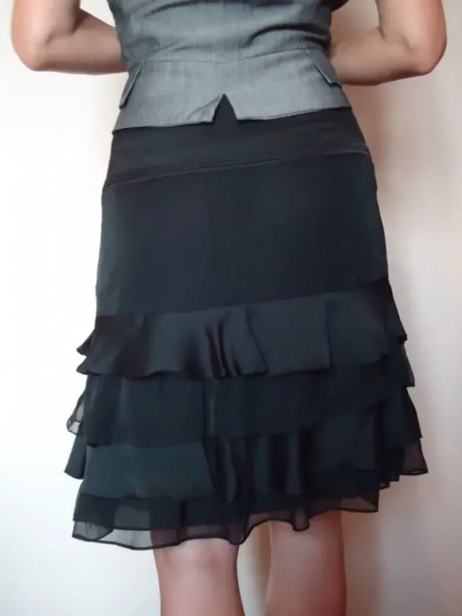 Юбка новая нарядная с воланами (р. 46) PROMOD (Франция) 3