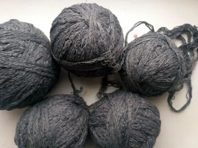 Пряжа нитки красивый серый цвет вес 270 грамм 7