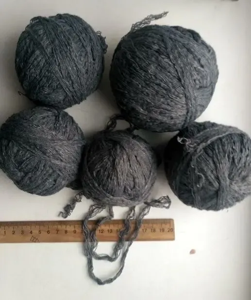 Пряжа нитки красивый серый цвет вес 270 грамм 4