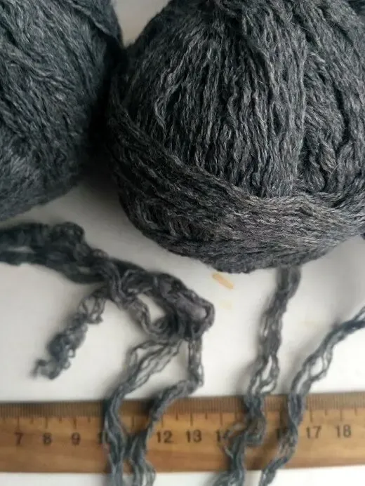 Пряжа нитки красивый серый цвет вес 270 грамм 2