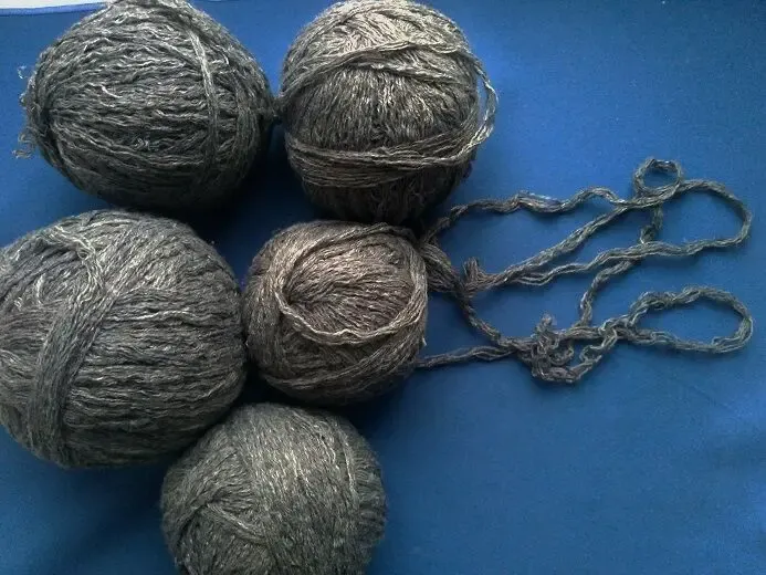 Пряжа нитки красивый серый цвет вес 270 грамм 9