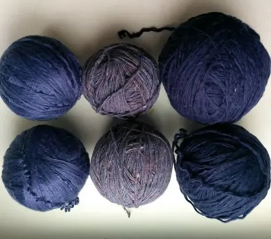 Пряжа нитки синий цвет вес 250 грамм 8