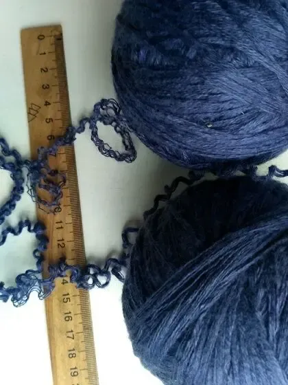 Пряжа нитки синий цвет вес 250 грамм 2