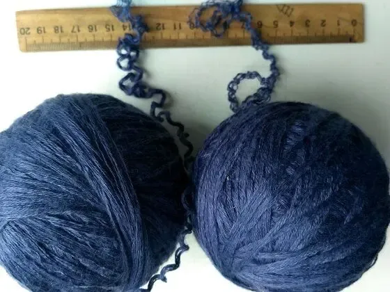 Пряжа нитки синий цвет вес 250 грамм