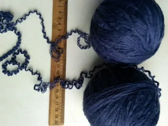 Пряжа нитки синий цвет вес 250 грамм 4