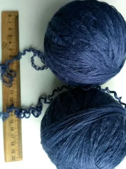 Пряжа нитки синий цвет вес 250 грамм 6