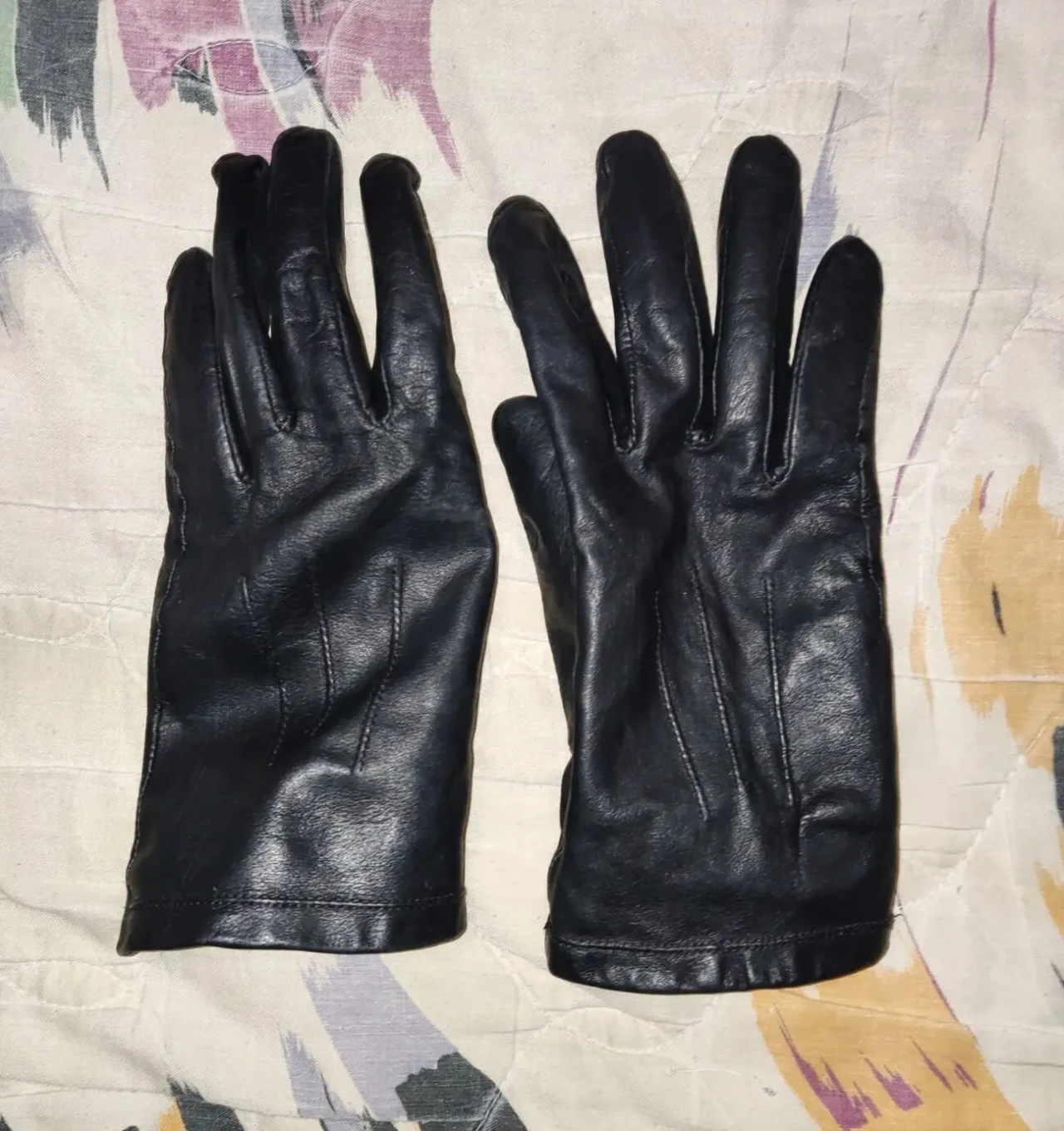 Кожаные, укороченные перчатки Marks Spencer,э 3