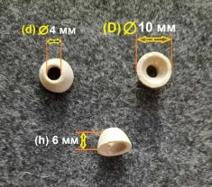 Буса БФЧ-4/6 мм, керамічний ізолятор, чашка, лусочка
