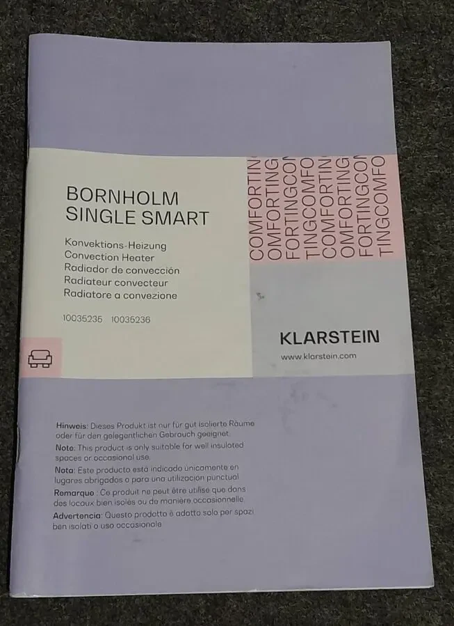 Конвекційний сенсорний обігрівач Klarstein Bornholm 10