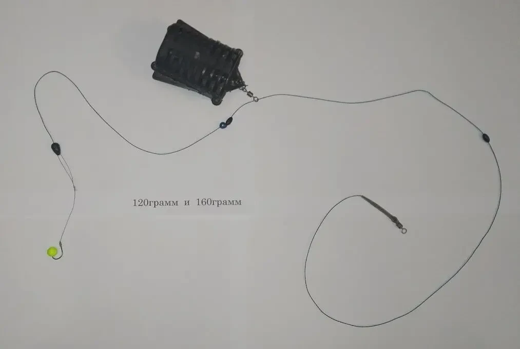 Монтаж Биг фидер , для ловли на течении 2