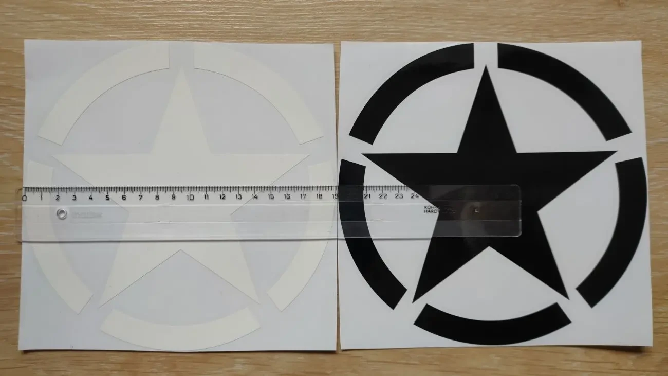 Наклейка на авто Звезда Большая 4