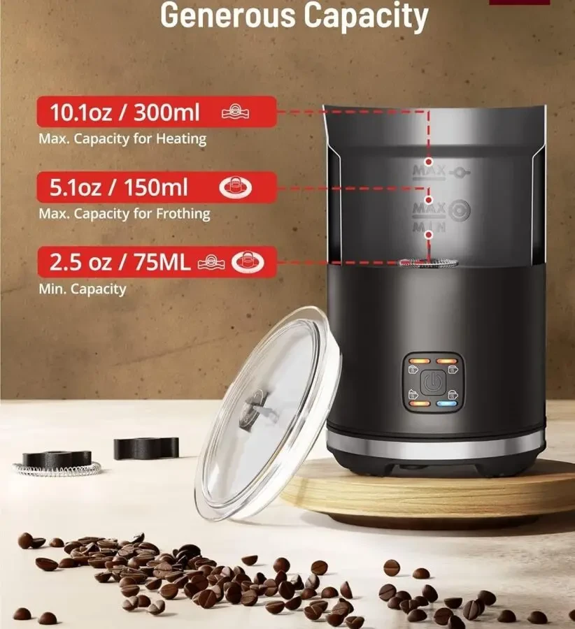 Спінювач молока PARIS RHОNE, автоматичний капучінатор 4 в 1 4