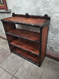 Тумба для обуви из дерева под старину ( полка обувная ) для бани