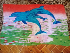 Шарф - парео с дельфинами - 2 dvd диска в подарок.