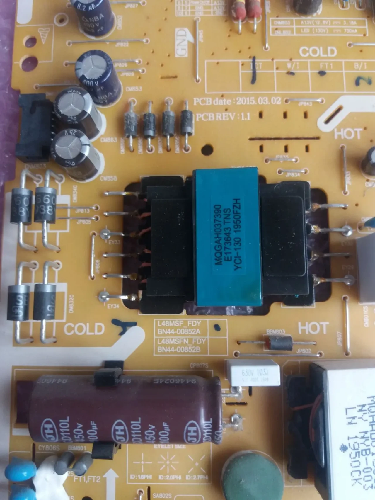 Блок живлення bn44-00852a до тв samsung ue43j5202au 2