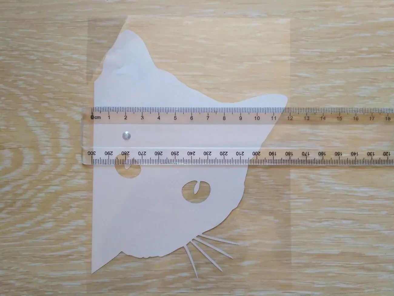 Наклейка на авто Кот на авто Белая светоотражающая 4