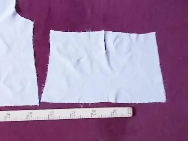 Ткань хлопок батист белый выделка  тонкая полоска, 2 куска 8