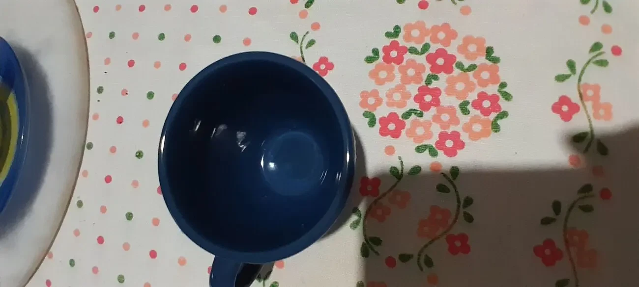 Красивая керамическая чашка с узором.90 мл.Новая 5