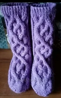 В'язані теплі шкарпетки