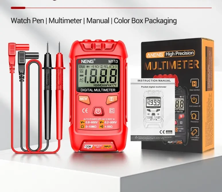 Мультиметр ANENG M113 Тестер автомат высокое КАЧЕСТВО и ТОЧНОСТЬ 9