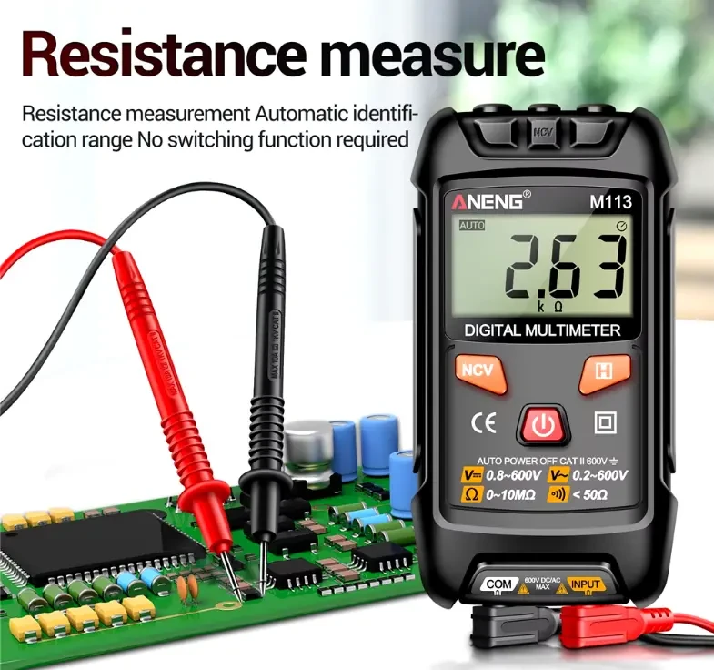 Мультиметр ANENG M113 Тестер автомат высокое КАЧЕСТВО и ТОЧНОСТЬ 10