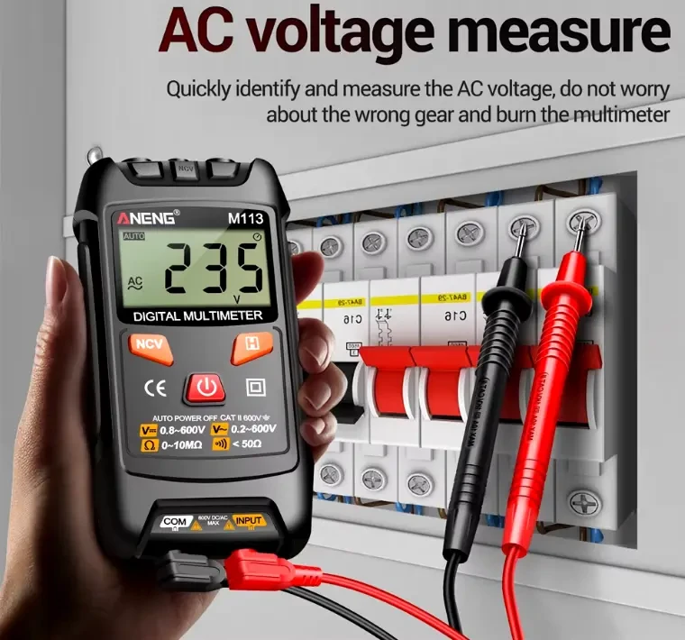 Мультиметр ANENG M113 Тестер автомат высокое КАЧЕСТВО и ТОЧНОСТЬ 8