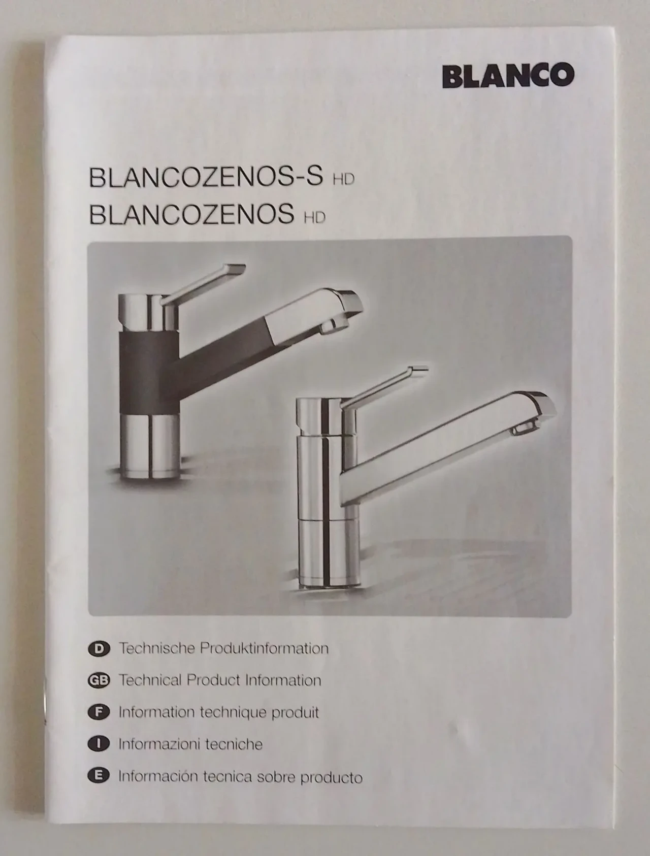 Кран смеситель BLANCO каменный, бежевый. 4