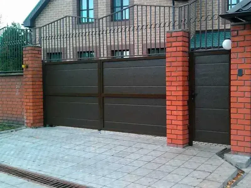 Ворота розпашні та відкатні під замовлення 4