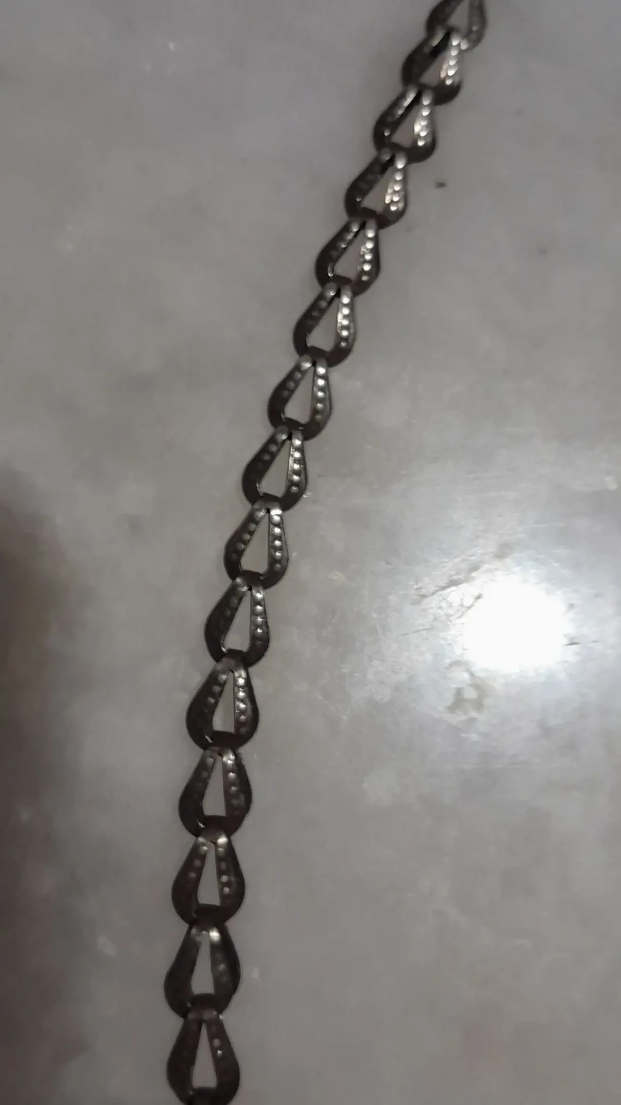 Оригинальная серебряная цепочка. Ретро.Югославия. 45 см 7