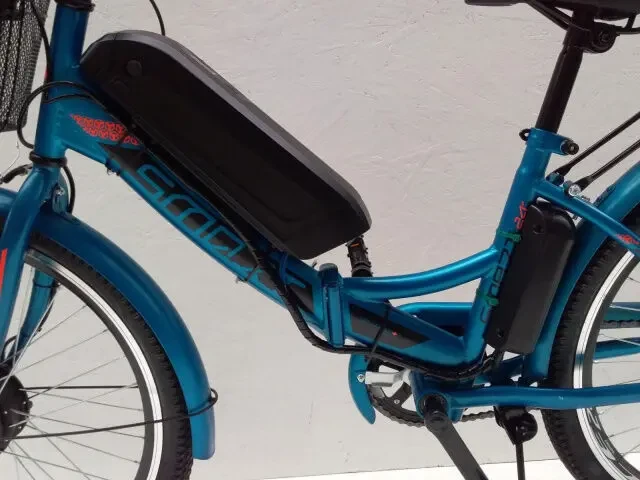 Электровелосипед складной Smart 24 корзина 8