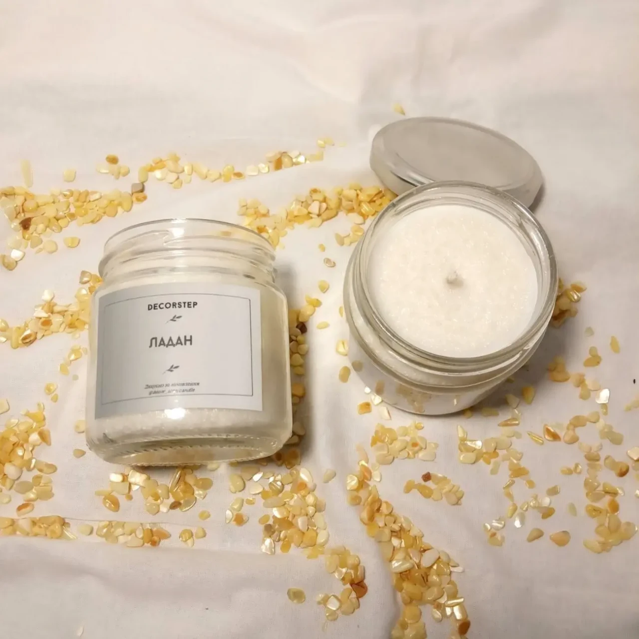 Ароматизована свічка Ладан з пальмового воску 3