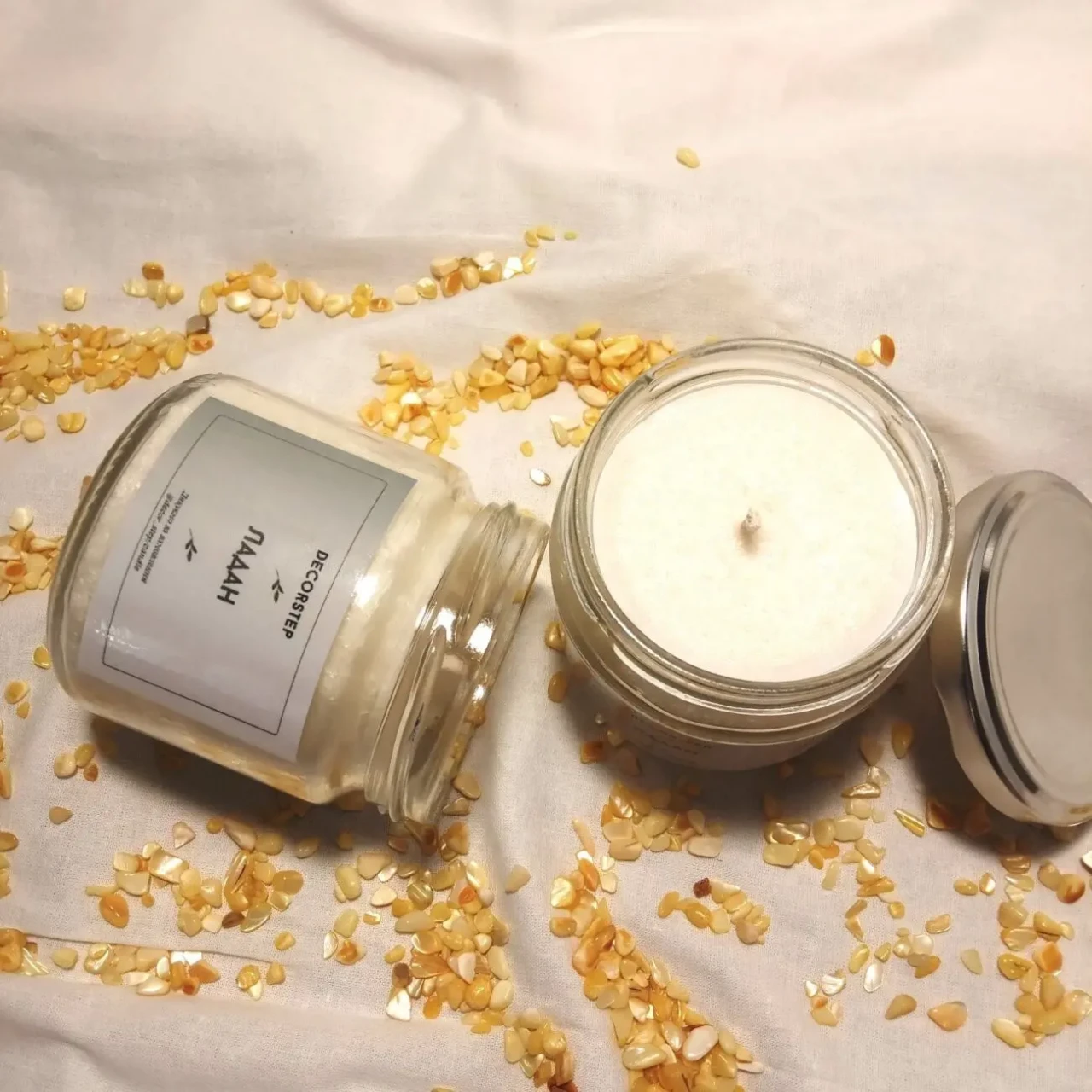 Ароматизована свічка Ладан з пальмового воску 2