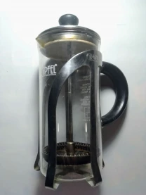 Френч пресс Gipfel для кофе, серебристый, стекло, сталь, бакелит. торг