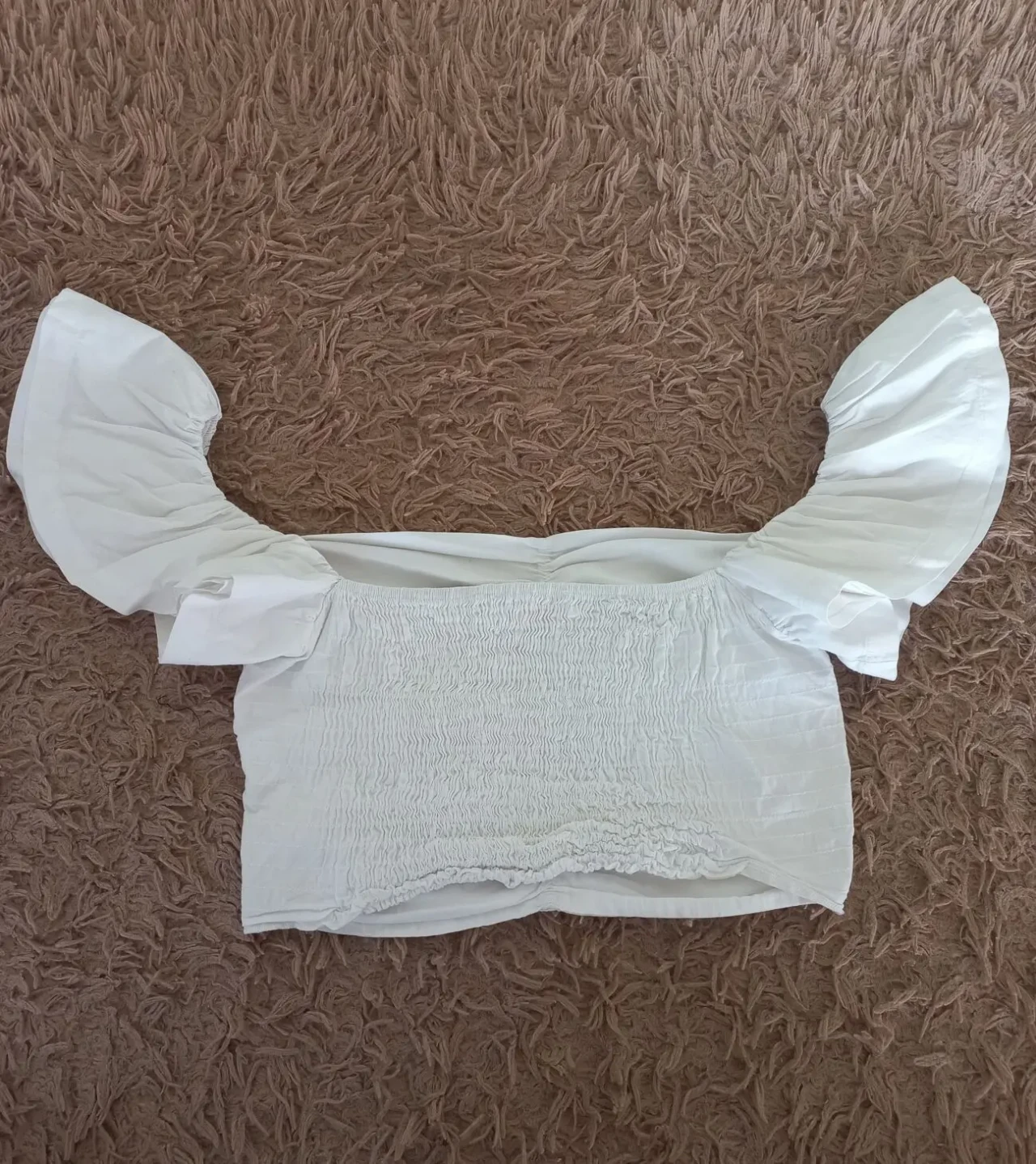 Біла літня блузка, розмір М 2