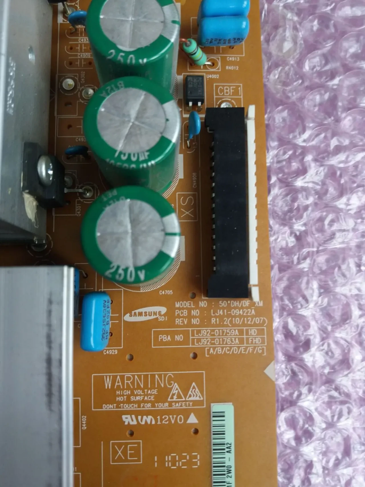 Плата lj41-09422a, lj92-01759a, 759b до тв samsung ps51d45 2