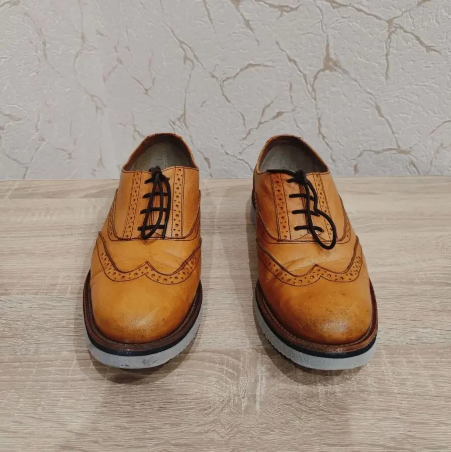 Оригінальні шкіряні чоловічі туфлі броги CLARKS 44р./29 см 4