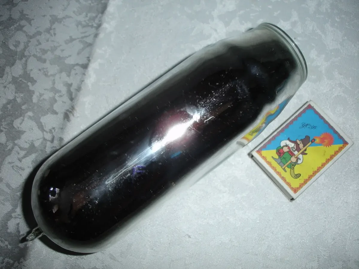 КОЛБА на 0,25 л скляна дзеркальна до термоса. НОВА. Раритет. 5