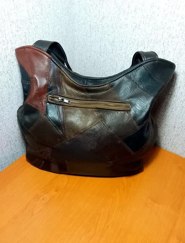 Новая женская кожаная сумка ручной работы. 2