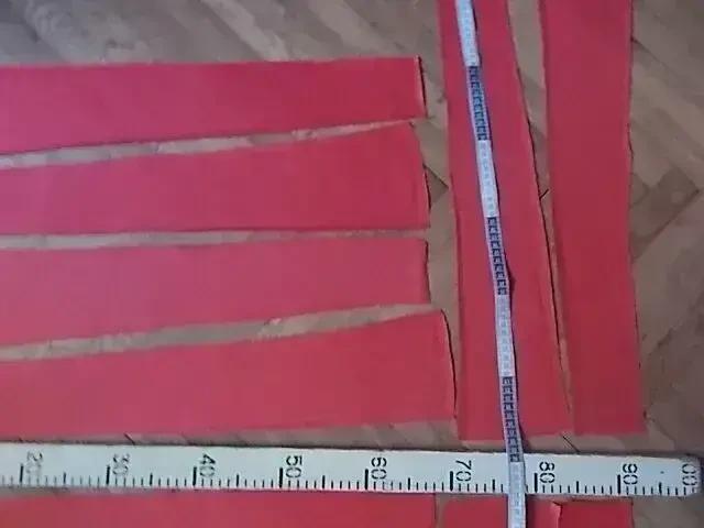 Ткань хлопок- лен натуральный кораллового цвета 12 кусков клиньев 9