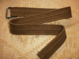 Ремень пояс  прочный плотный коричневый пряжка металл