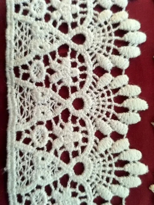 Отделочное кружево белое мережка хлопок Для поделок, рукоделия 8