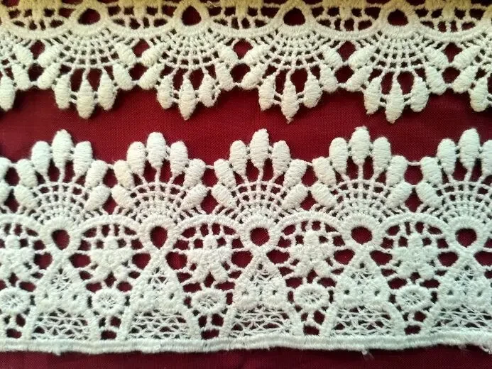 Отделочное кружево белое мережка хлопок Для поделок, рукоделия