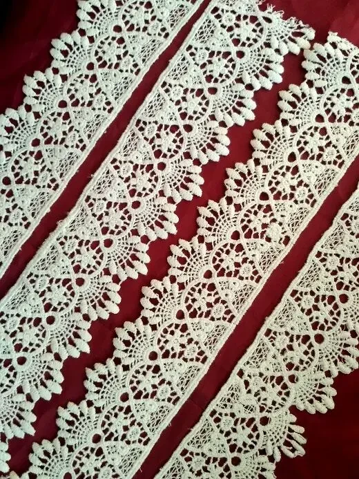 Отделочное кружево белое мережка хлопок Для поделок, рукоделия 2