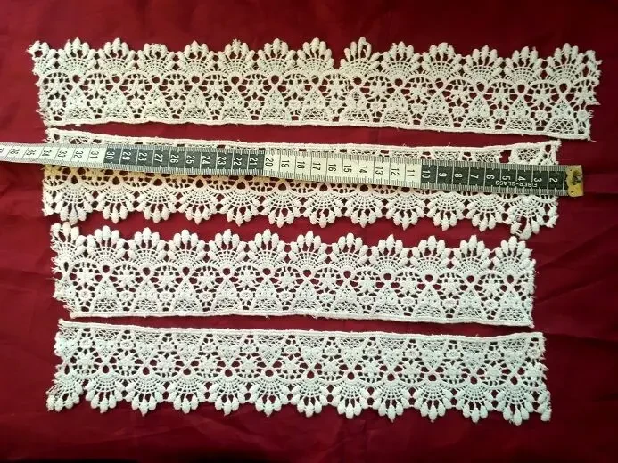 Отделочное кружево белое мережка хлопок Для поделок, рукоделия 10
